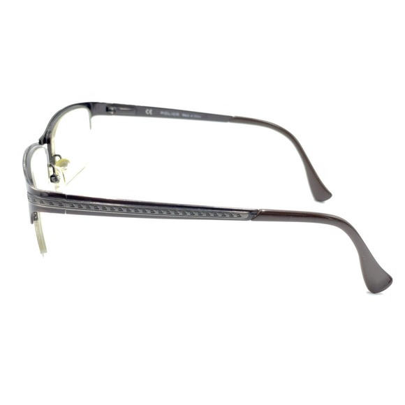Police COL 08EP Dark Brown Metal Rectangular Half Frame Eyeglasses Frames 135 - Picture 8 of 12